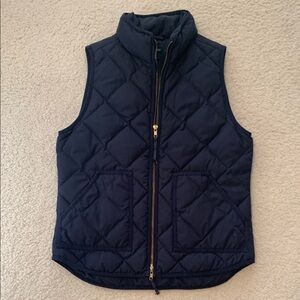 J.Crew Navy Quilted Vest